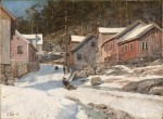 Fritz Thaulow - Gate i Kragerø