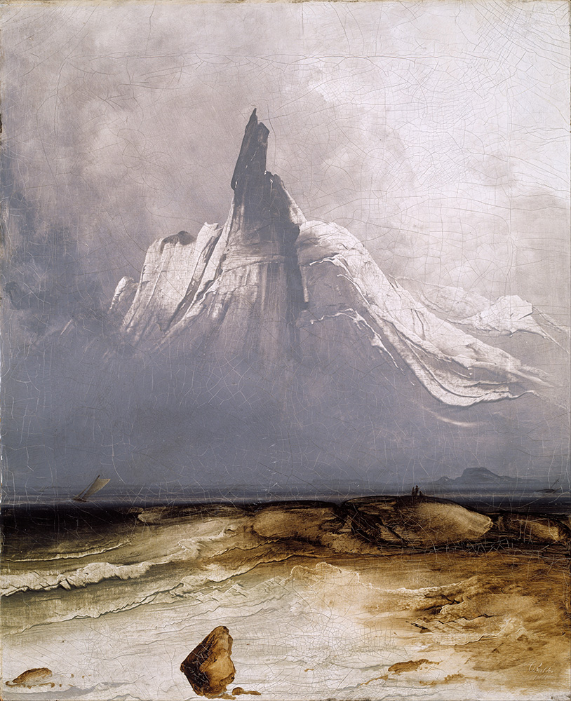Peder Balke - Stetind i tåke.